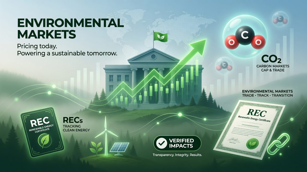 Environmental markets — pricing today, powering a sustainable tomorrow